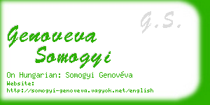 genoveva somogyi business card